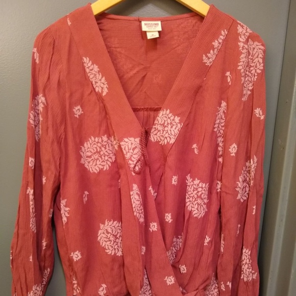 Mossimo Supply Co. Tops - Mossimo Faux Wrap Blouse Mossimo Supply Co. Tops - Mossimo Faux Wrap Blouse